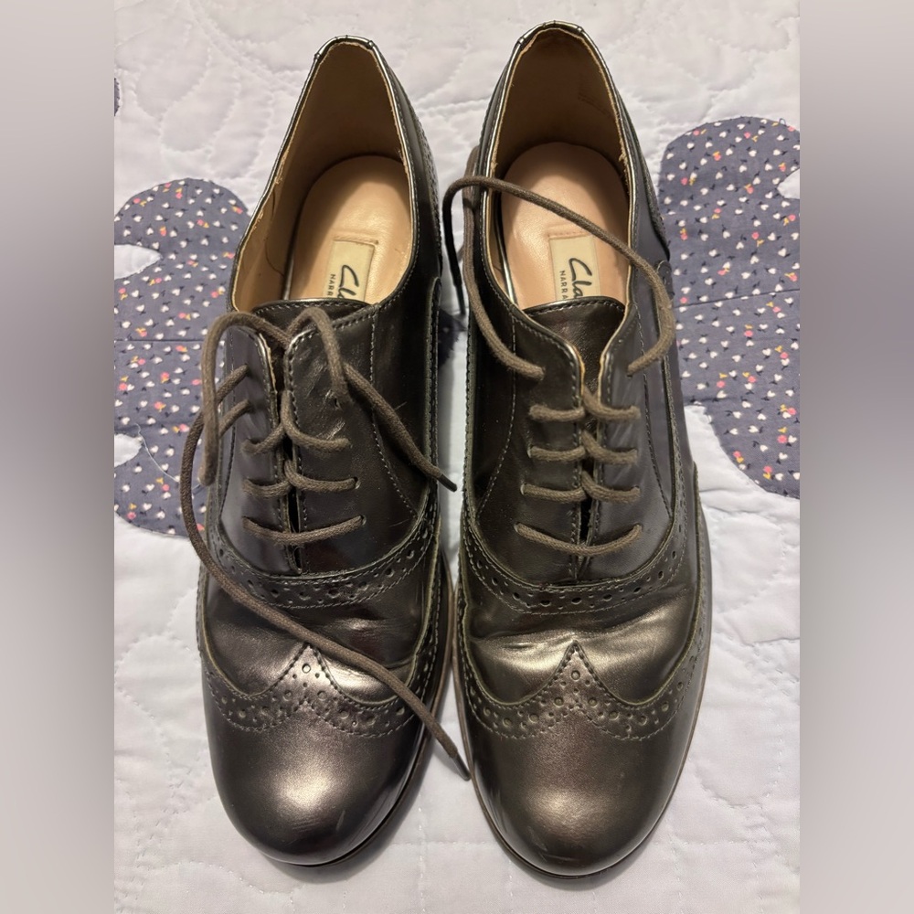 Clark’s Silver Brogues